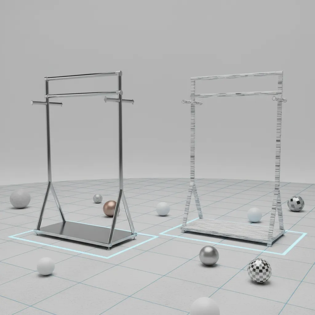 Free vs Paid 3D Clothing Rack Models