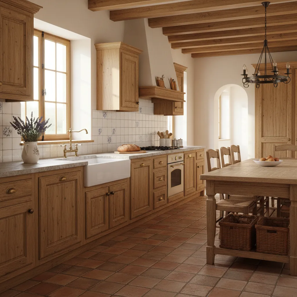 Materials That Work Best for French Country Kitchens in Indian Climate