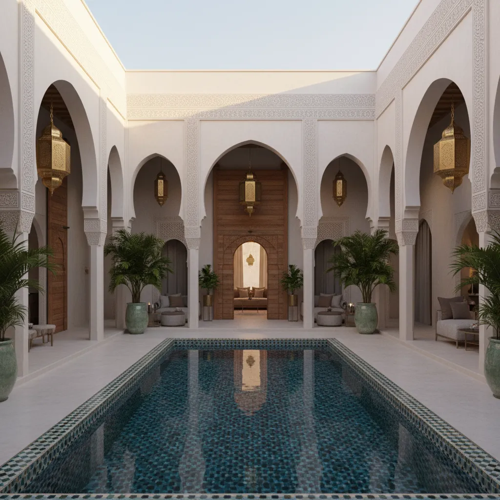 French Moroccan Interior Design in Boutique Hotels and Luxury Riads