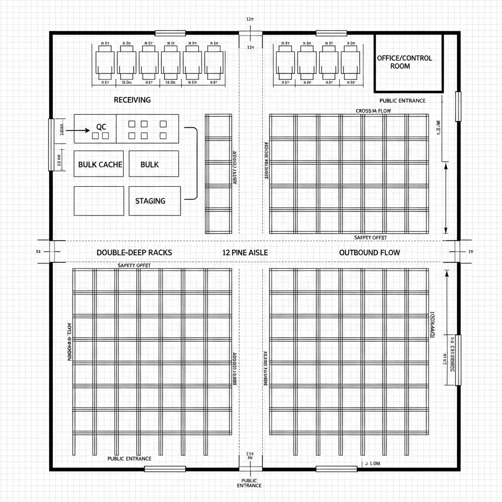 Front-Load Spine with Cross-Aisles