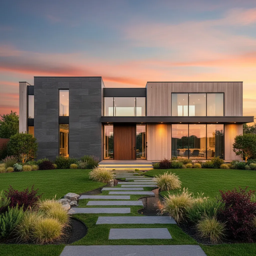 Diseños de casas con jardín al frente: ideas modernas