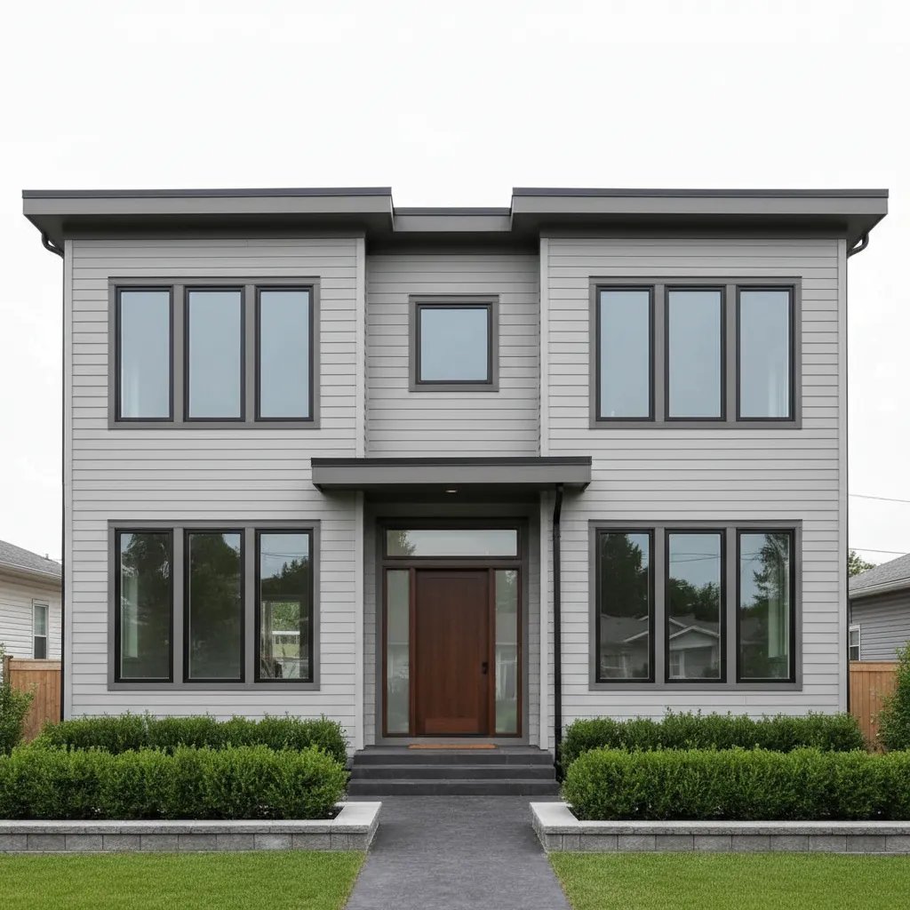 example house with full second floor addition replacing original roof