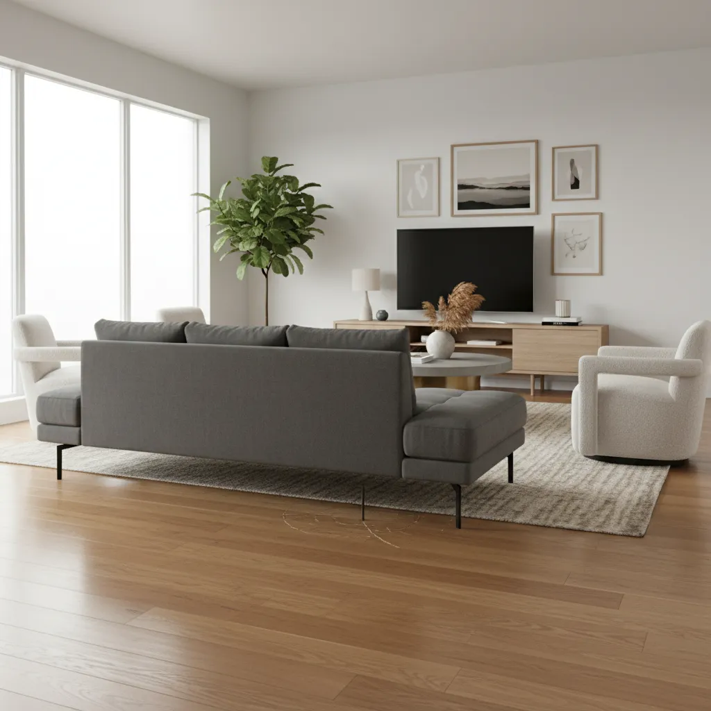 heavy furniture leg causing pressure on hardwood flooring