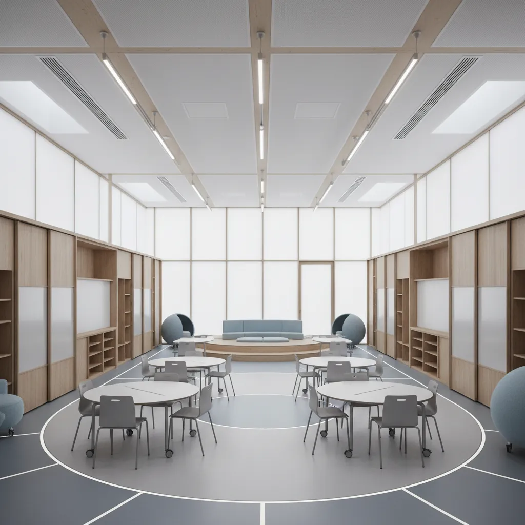 Classroom Floor Plan as Future Interface: Designing learning environments where flow, sightlines, and storage act like a living operating system