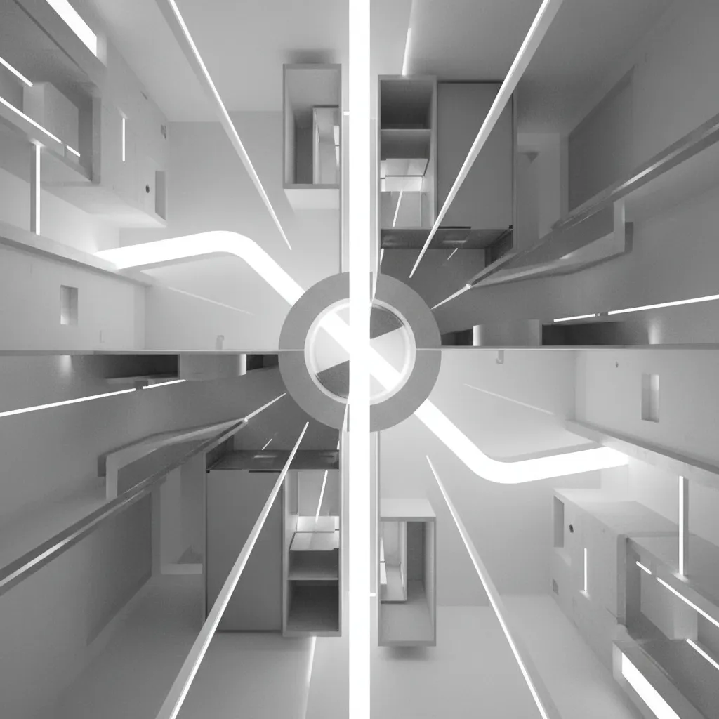 4-letter Brain Floor Plan: Reading a puzzle like a plan: four images, one word, and a home that thinks ahead