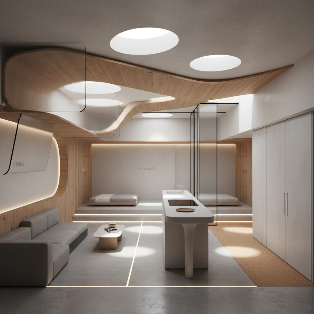 Simple House Floor Plan, Drawn Like Tomorrow: Translating living patterns into a clean, future-proof footprint