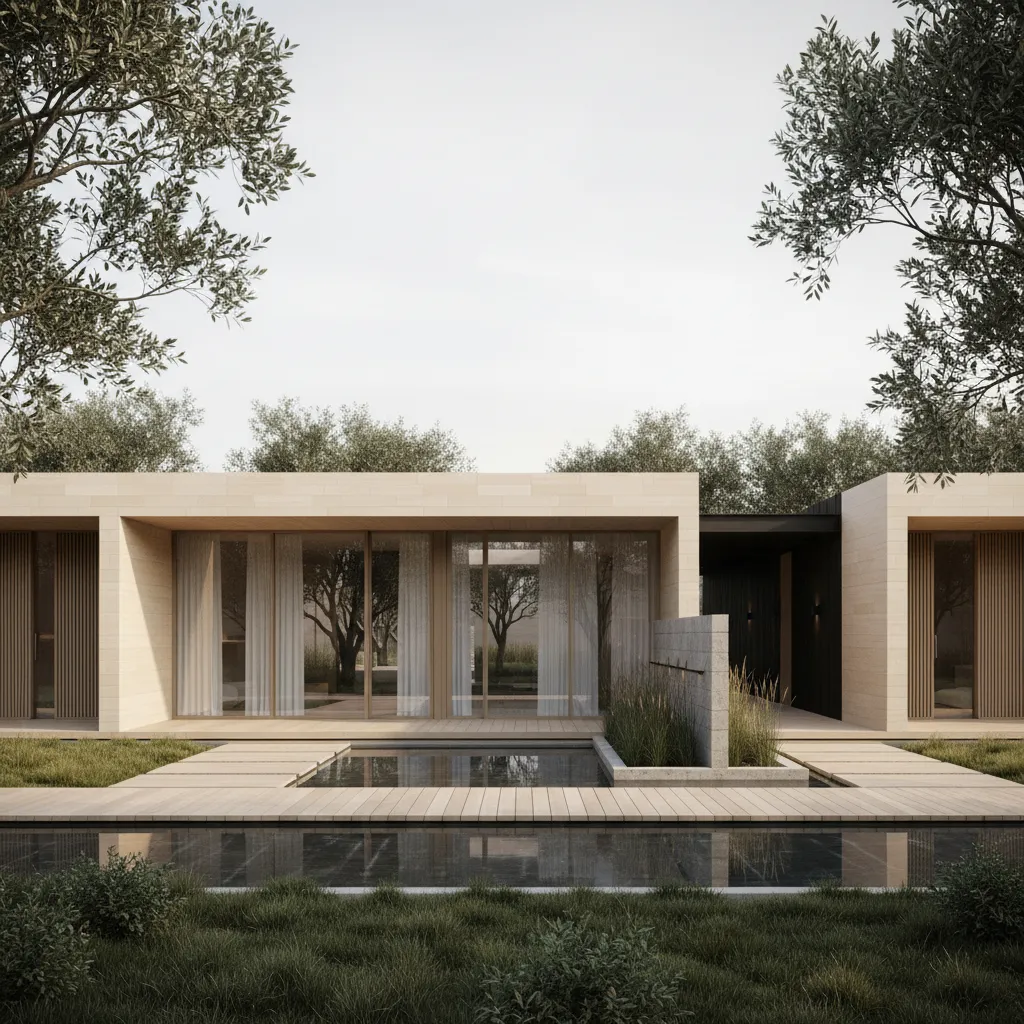 Villa Layout with Staff Quarters