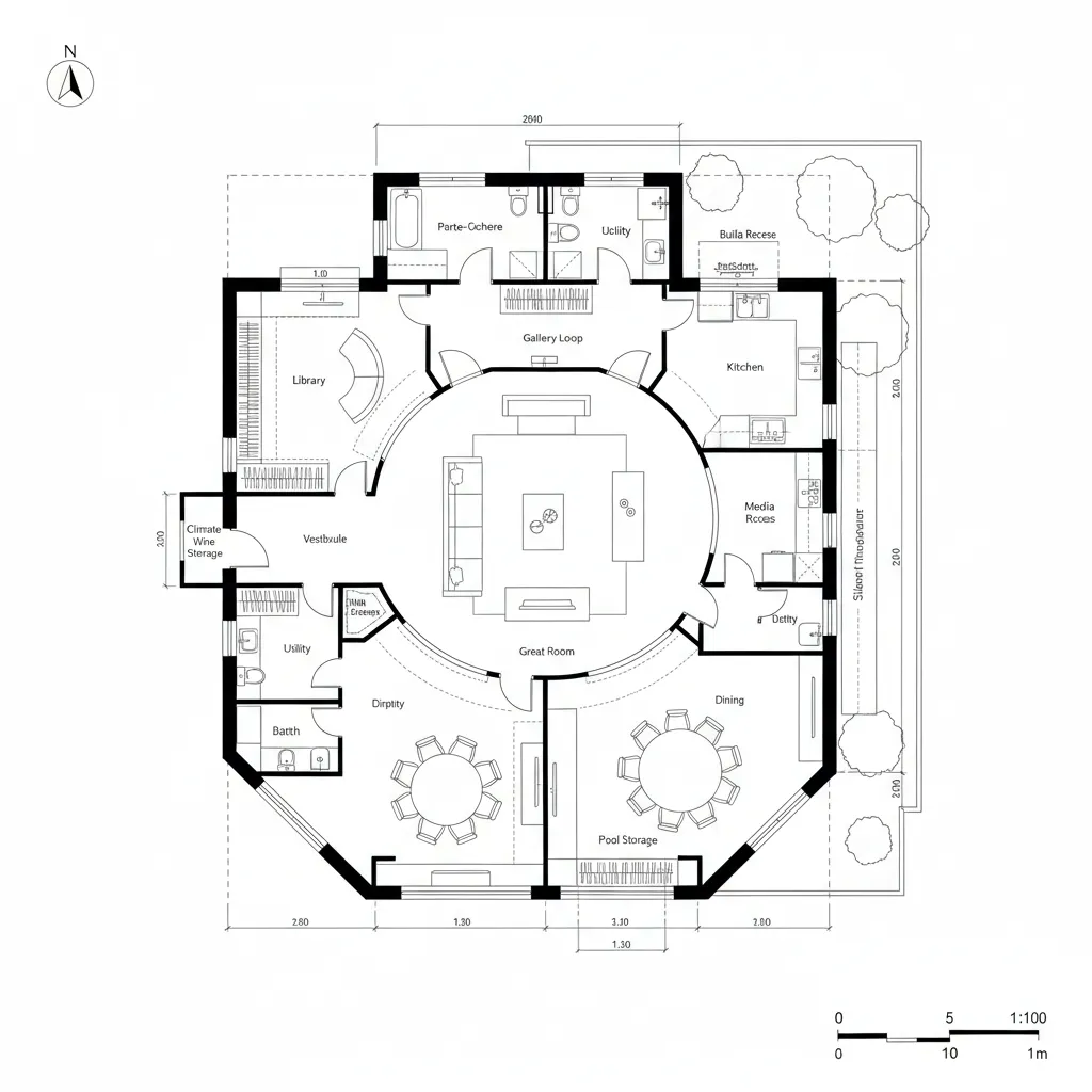 Gallery Loop with Service Shadow