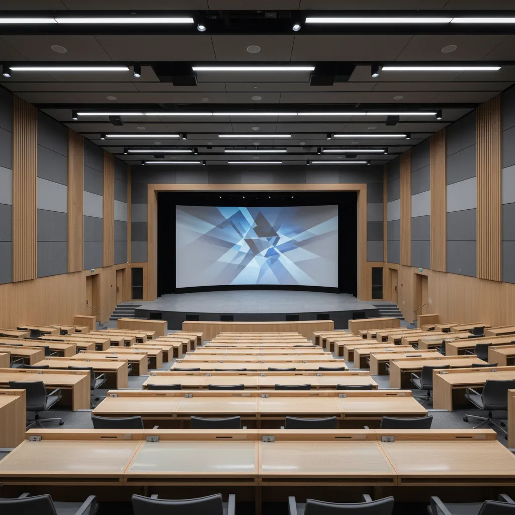 Gallery Seminar Hall Design for Universities Training Centers and Conference Venues