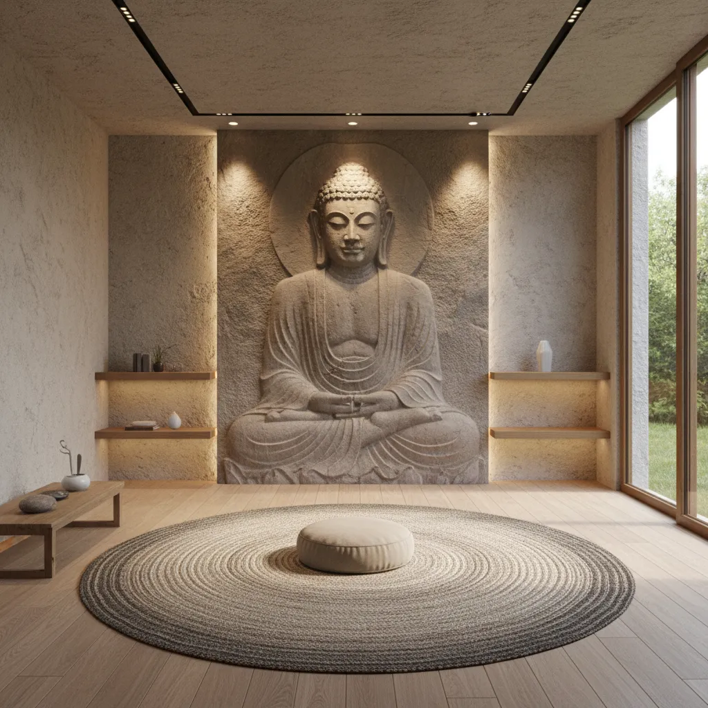 How Galleries and Meditation Studios Light Buddha Wall Art