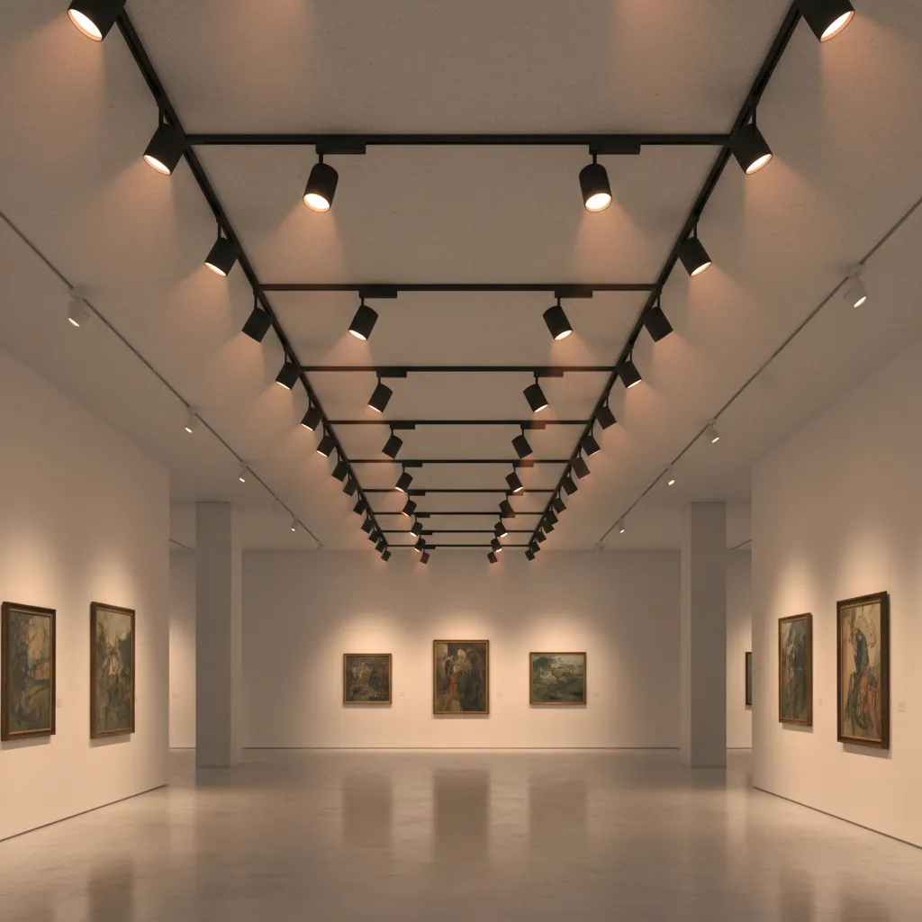 Track Lighting vs Picture Lights in Galleries