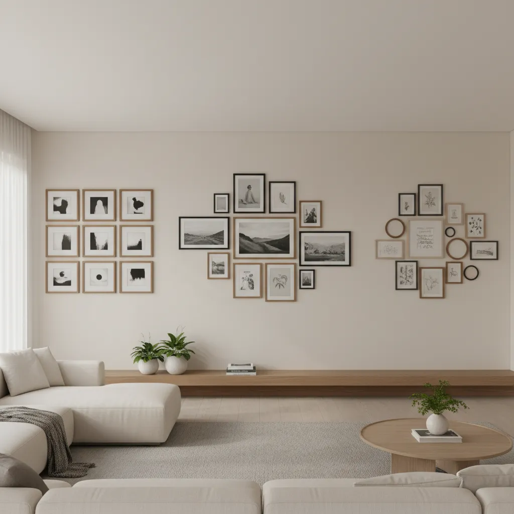 Gallery Wall Layout Styles Compared: Grid vs Salon vs Organic