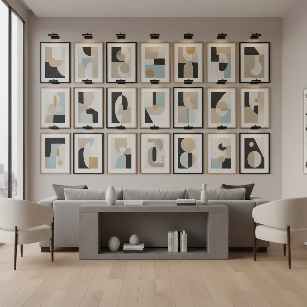 Positioning Picture Lights for Large vs Small Frames