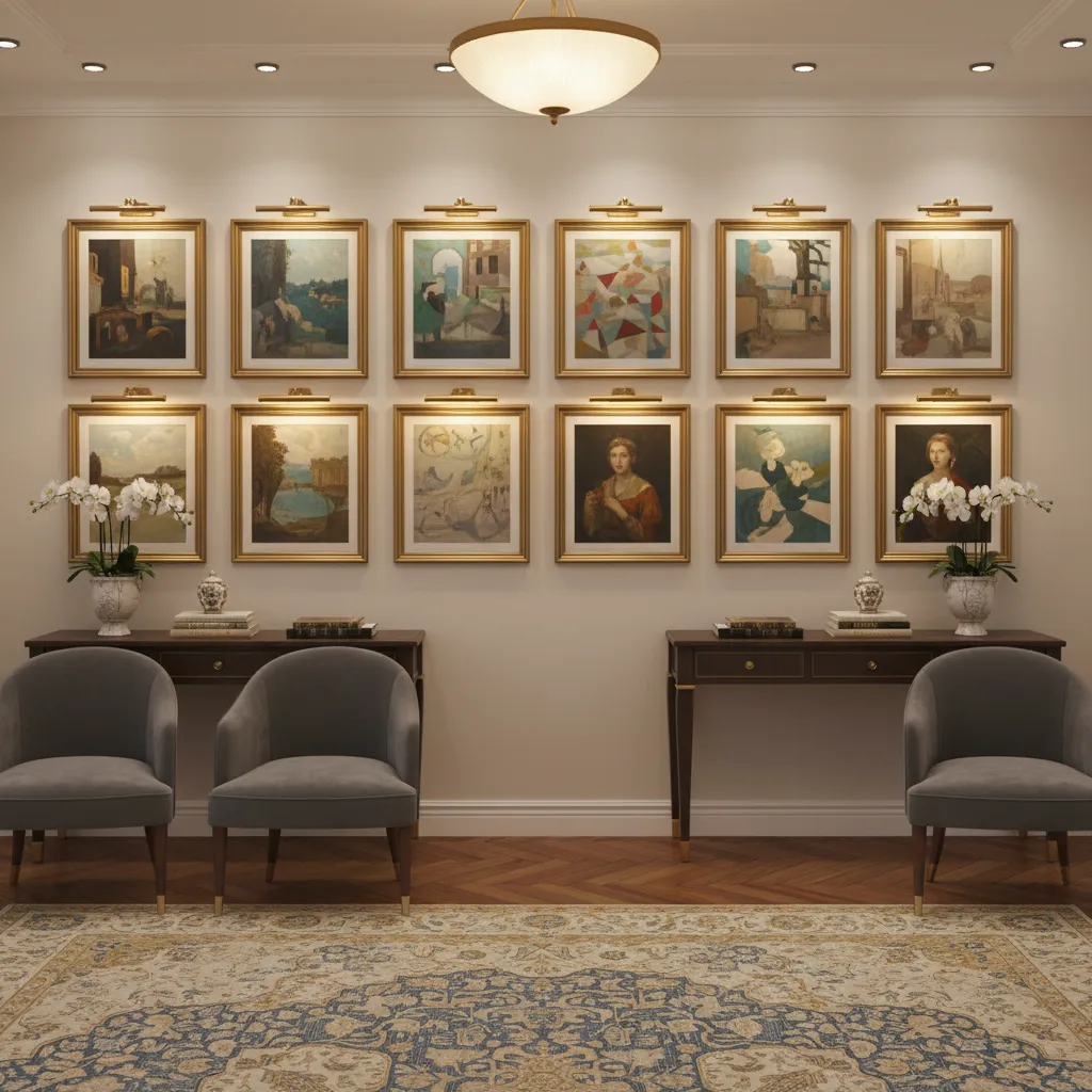 Choosing Lights for Large Paintings and Gallery Walls