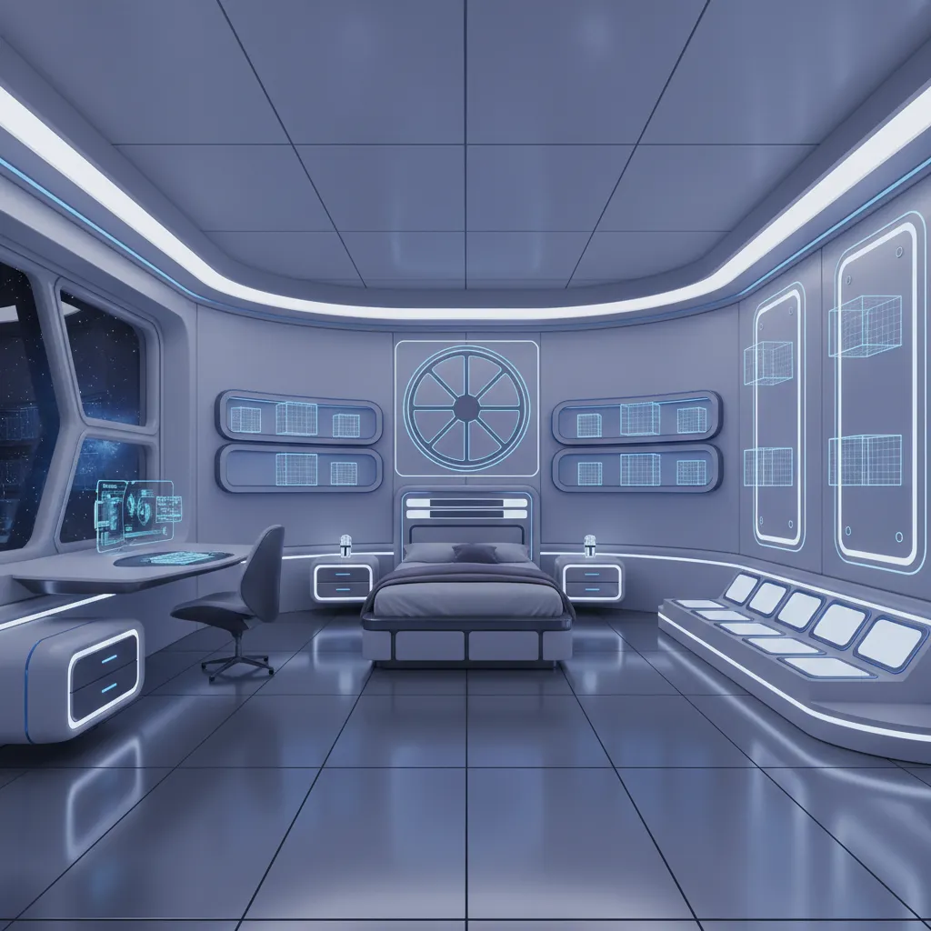 game decoration slot system showing wall shelves and object placement areas