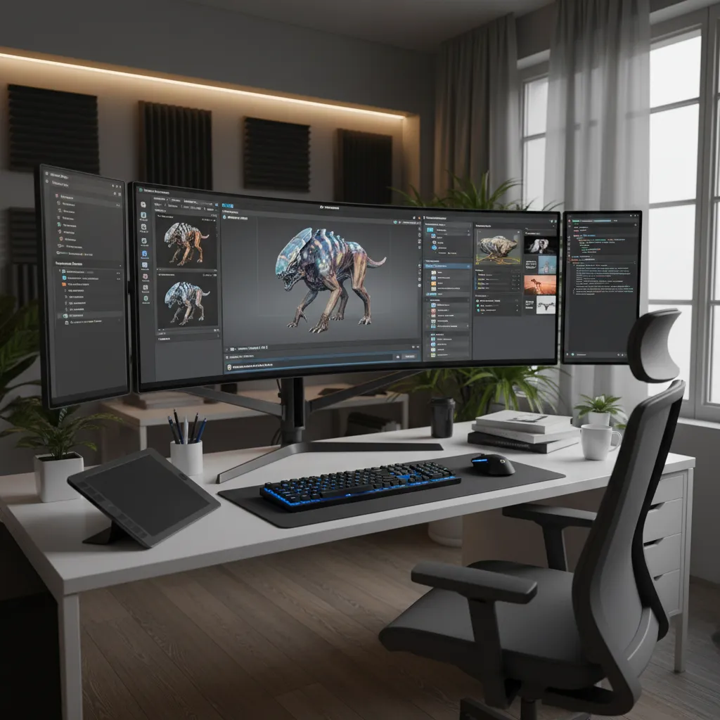 artist importing 3D model into game engine asset pipeline visualization