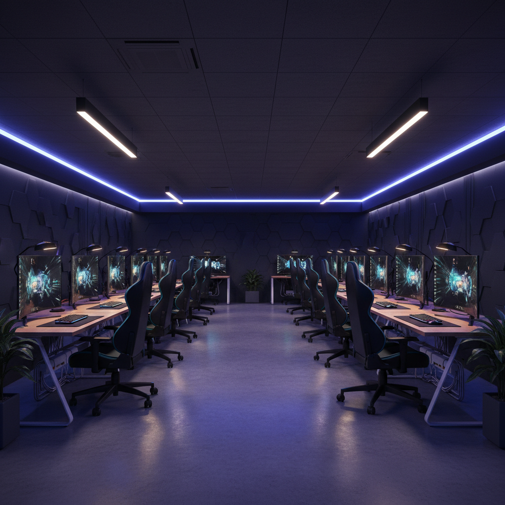 Trang trí phòng net đẹp thu hút game thủ