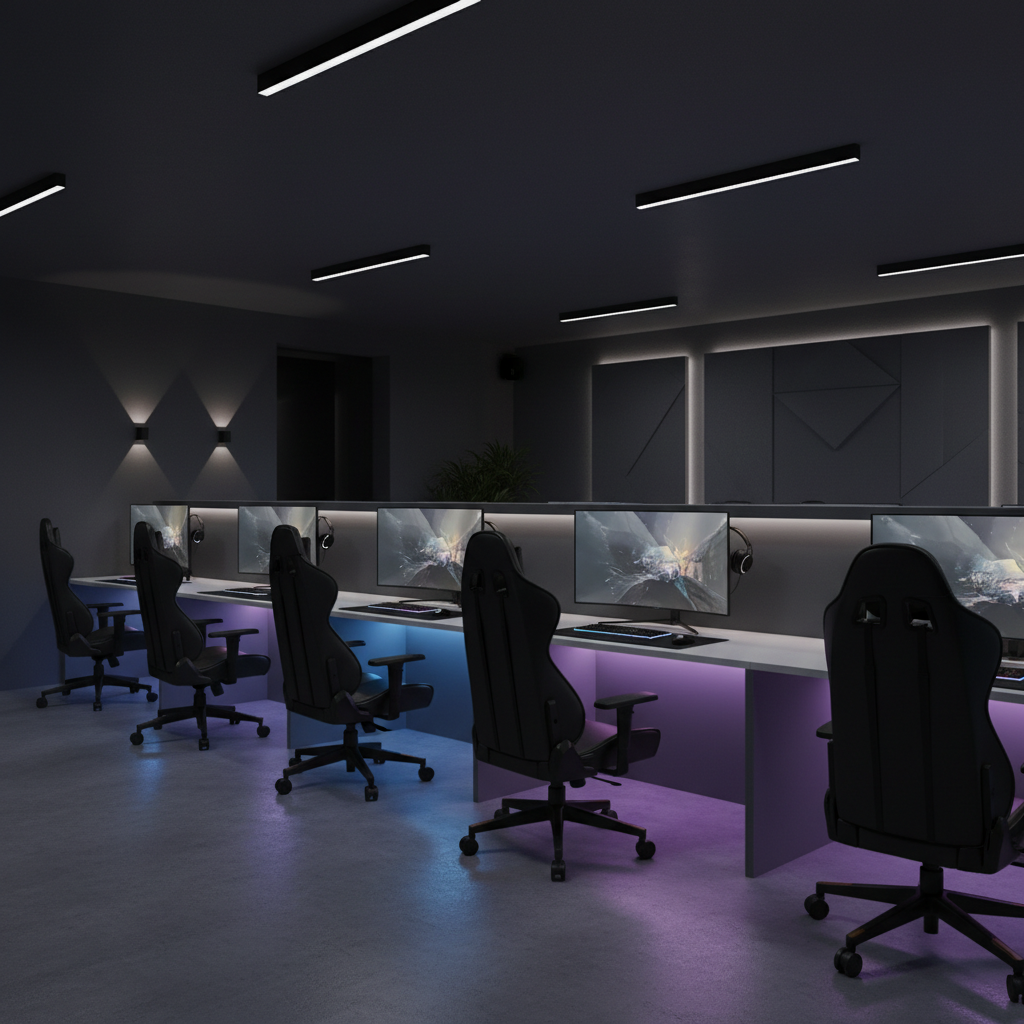 Trang trí phòng net đẹp thu hút game thủ