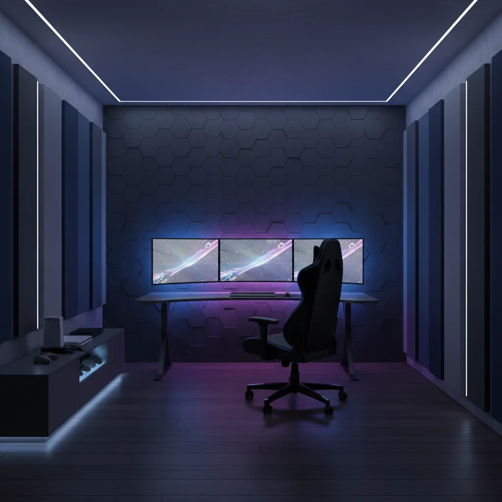 How to Optimize Lighting, Acoustics, and Comfort in a Gaming Room
