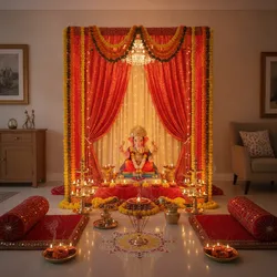5 Ganesh Pooja Decoration Ideas at Home