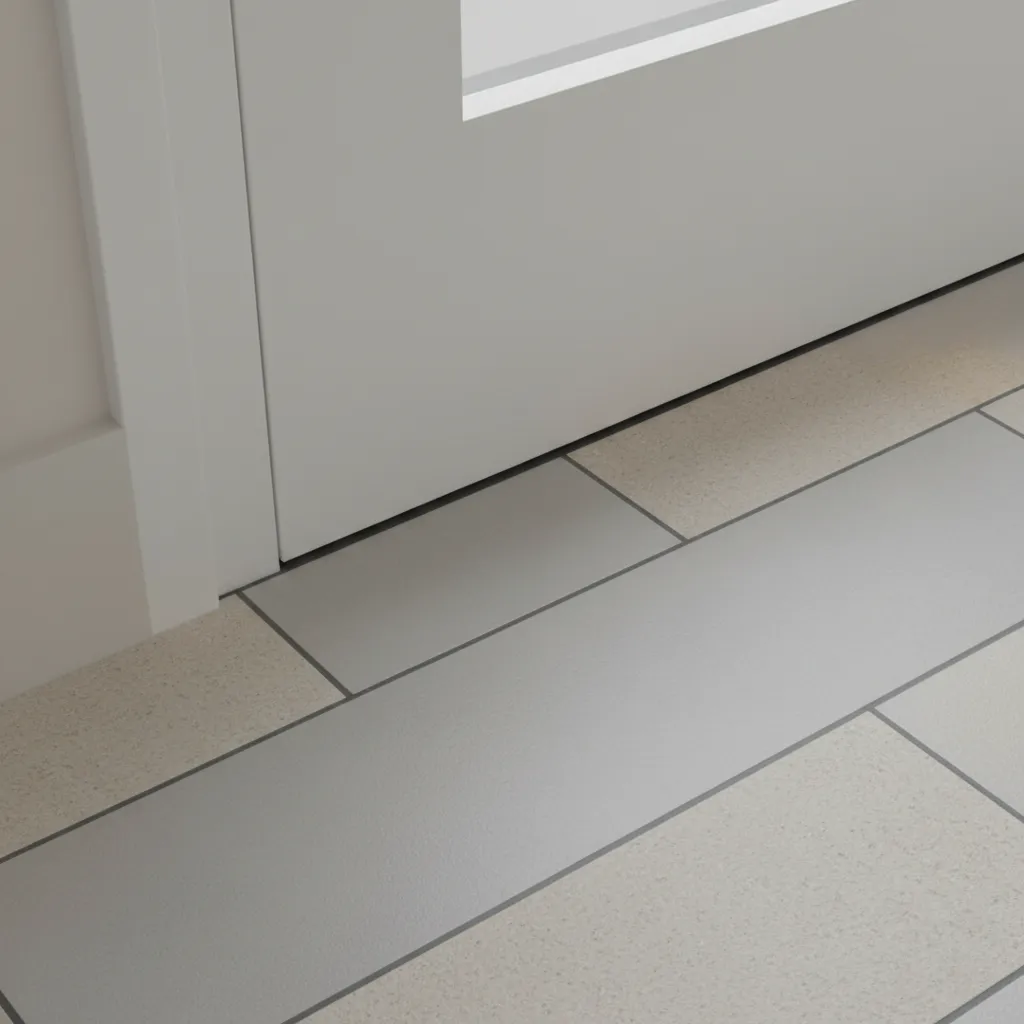 gap between tile floor and bathroom baseboard trim