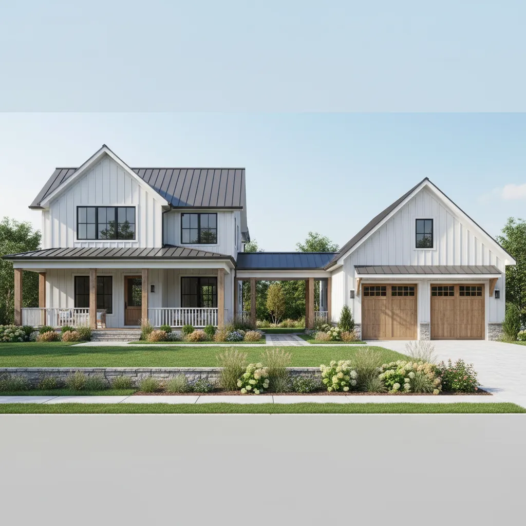 home exterior with breezeway improving curb appeal