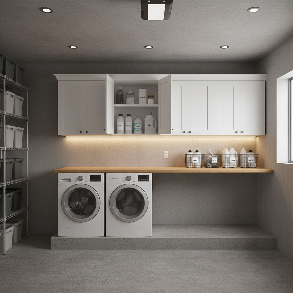 Small Garage Laundry Room Layout Optimization Guide