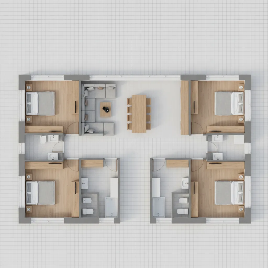 How to Optimize Space Using Geometry in a Dream House Plan