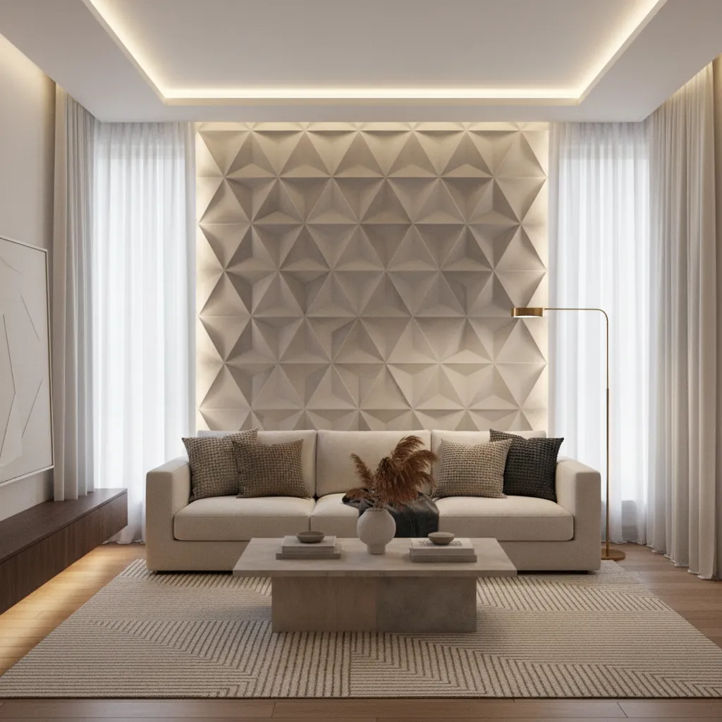 Living Room Feels Flat? Wall Texture Designs That Add Depth