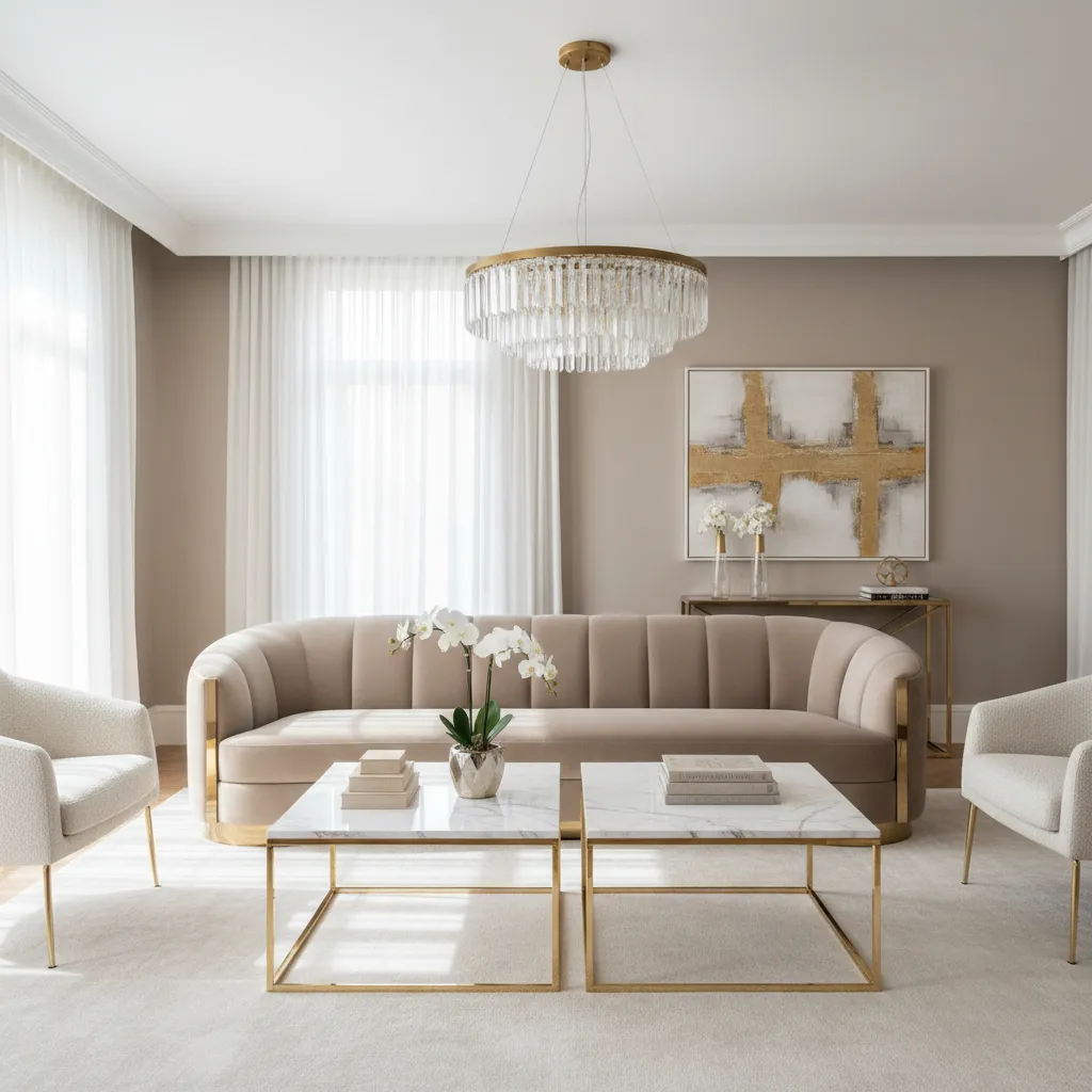 Estilo glam en diseño de interiores: claves reales