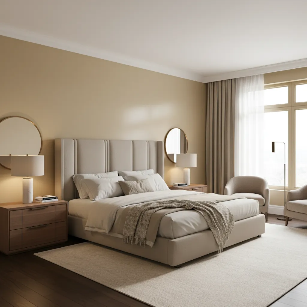 How to Balance Gold Bedroom Walls with Furniture and Decor