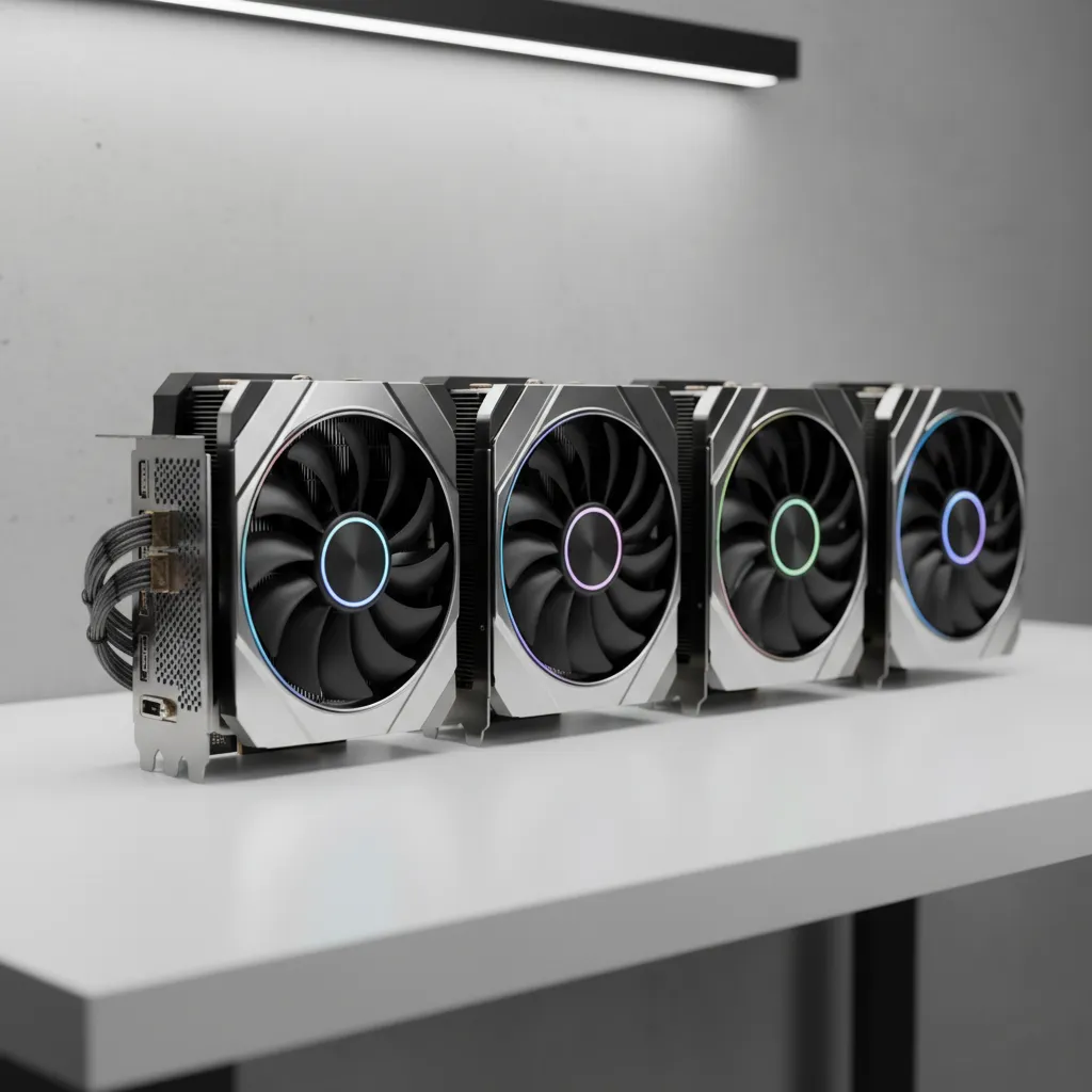 High-end graphics cards used for 3D rendering workstations