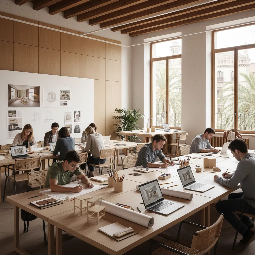 Grado medio para diseño de interiores en Barcelona