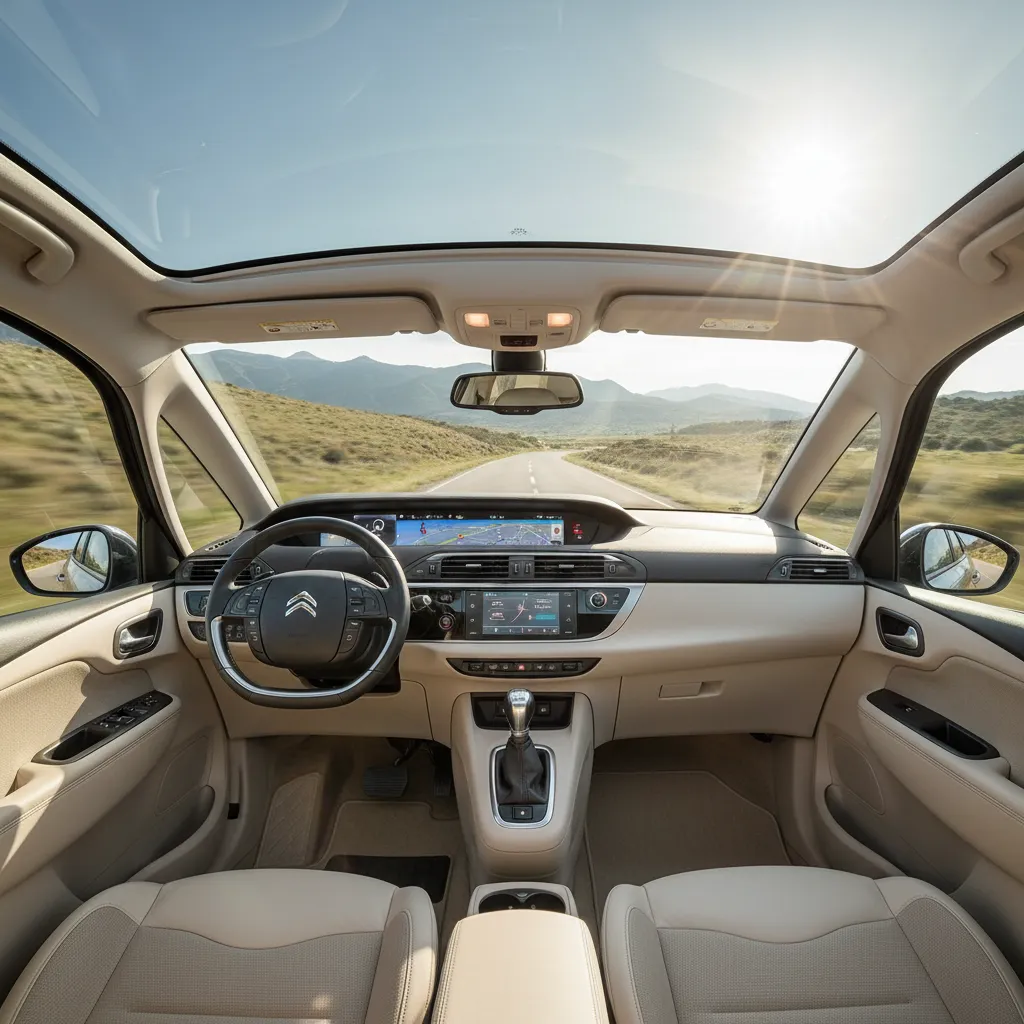 Parabrisas panorámico del Gran C4 Picasso desde el interior