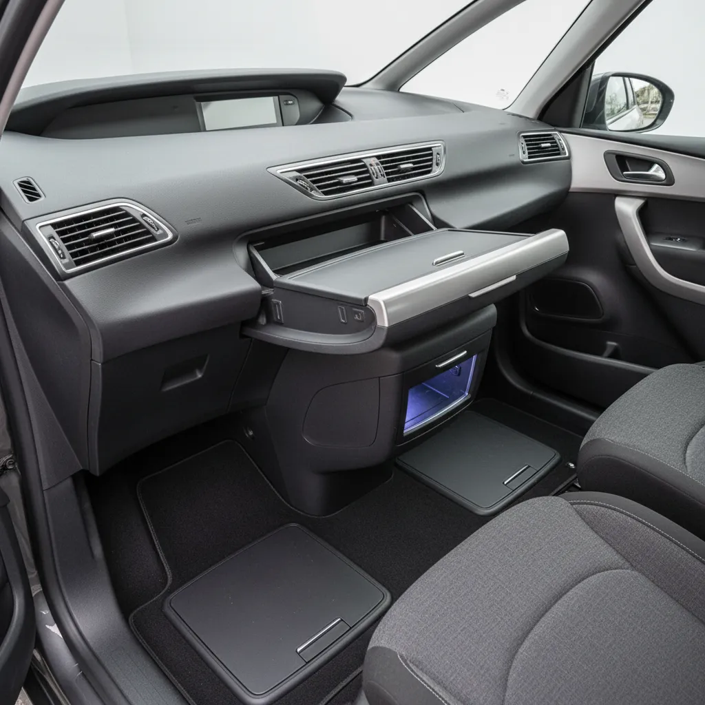 Espacios de almacenamiento en el interior del Gran C4 Picasso