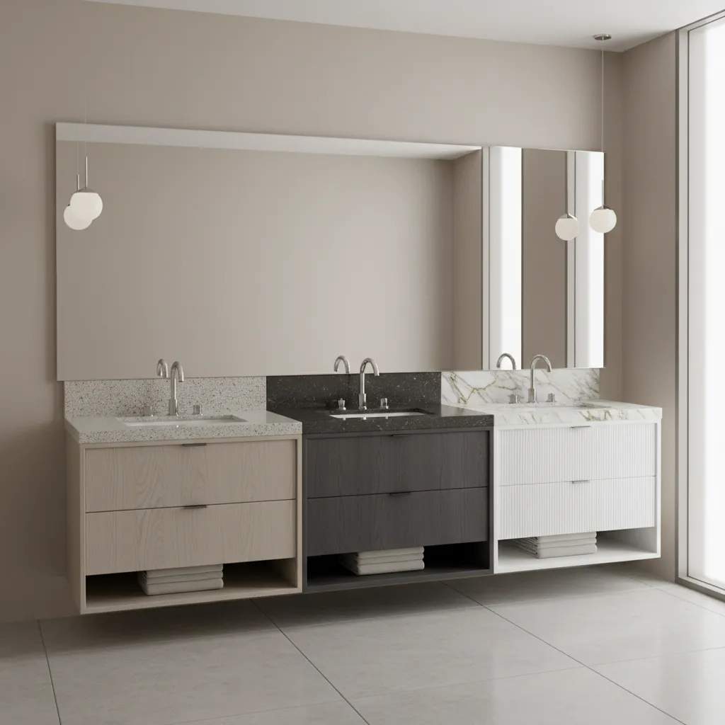 Best Granite Bathroom Countertop Colors Compared Light vs Dark vs Patterned
