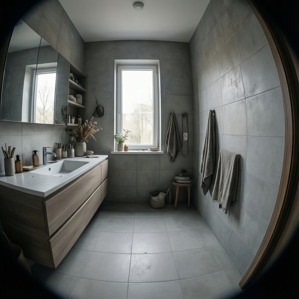 How Designers Build Gray Bathroom Color Palettes