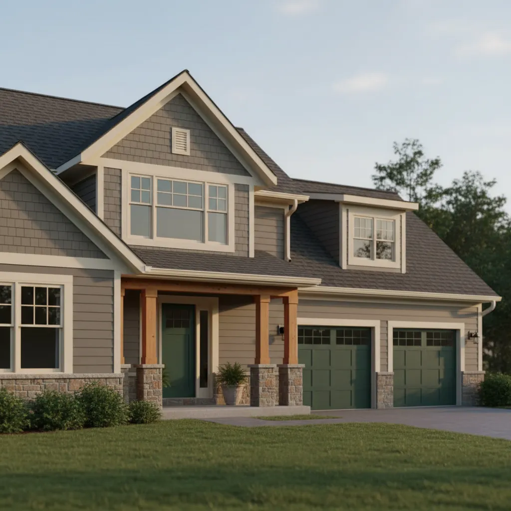 Best Trim, Door, and Roof Colors for Gray‑Brown Homes
