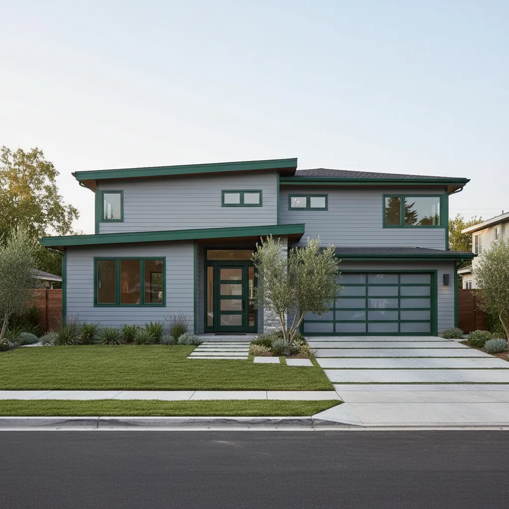 Exterior Color Durability and Maintenance for Gray and Green Houses