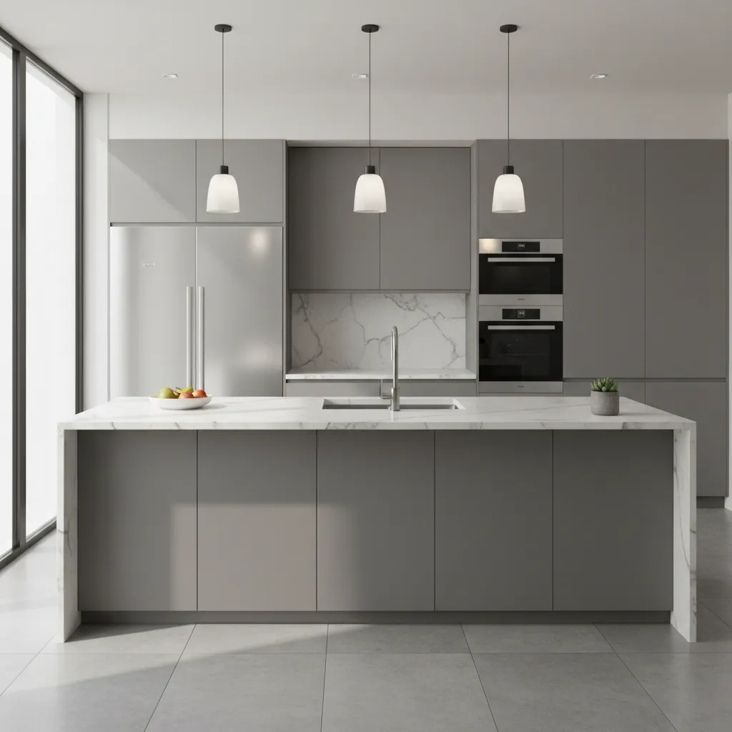 Gray Kitchen Cabinet Shades Compared for Stainless Steel Appliances