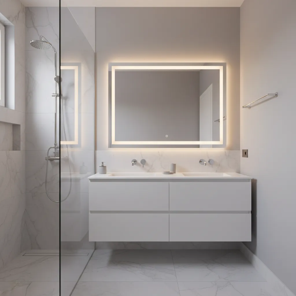 How to Optimize Gray Paint in Small Bathrooms with Lighting and Finishes