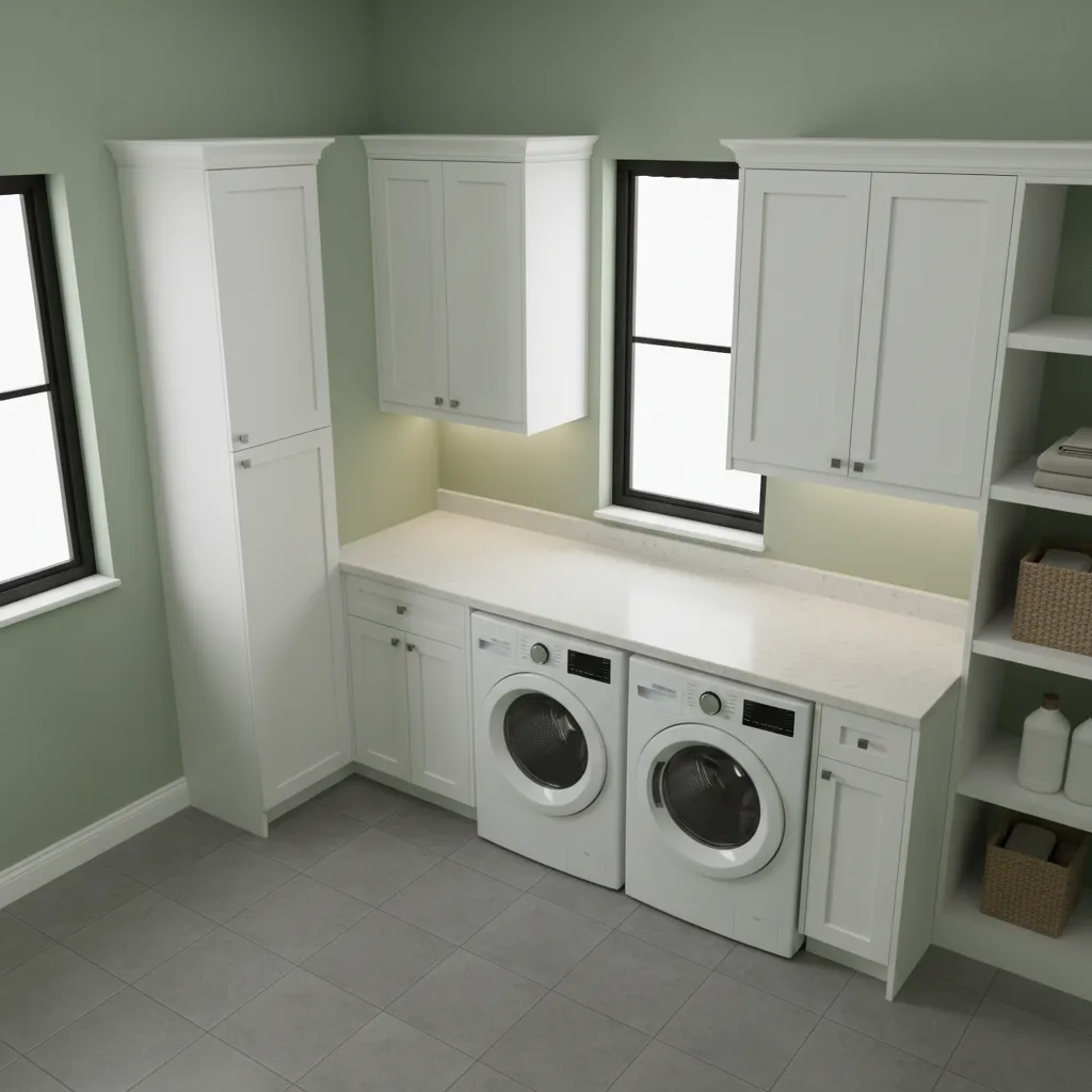 Popular Green Laundry Room Color Palettes