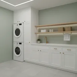 How to Optimize Green Paint With Lighting and Decor in a Laundry Room