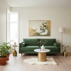 5 Small-Space Green Velvet Living Room Styling Ideas