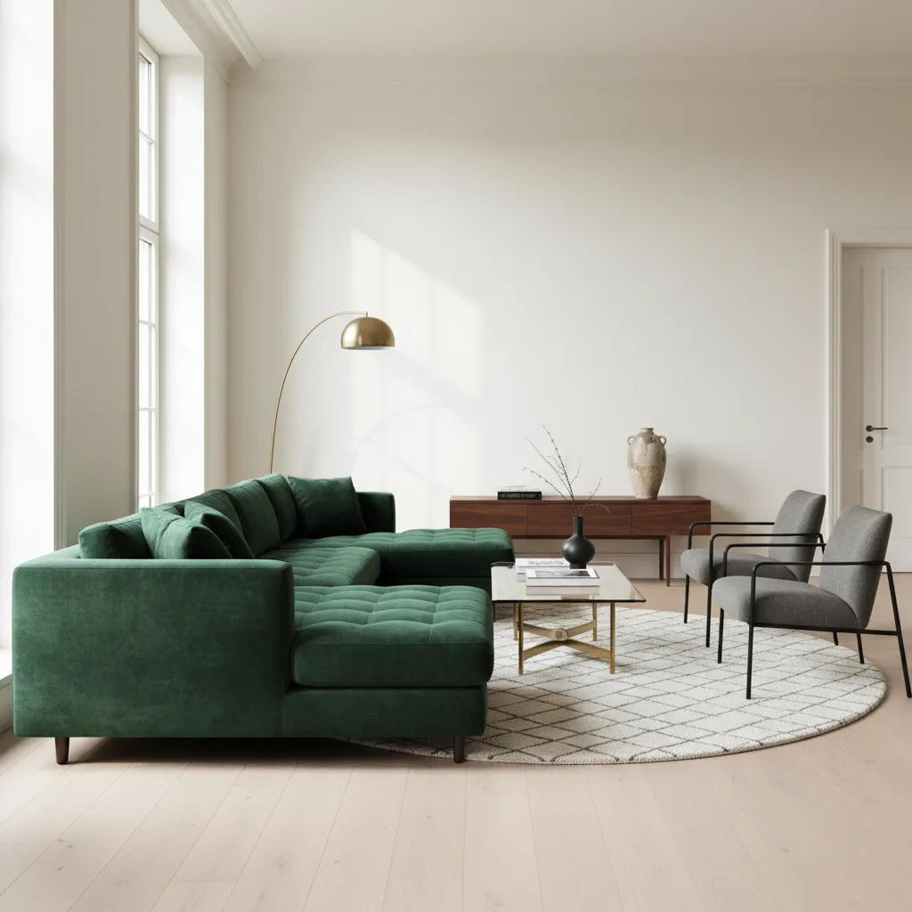 How I Clean and Care for a Green Velvet Sofa