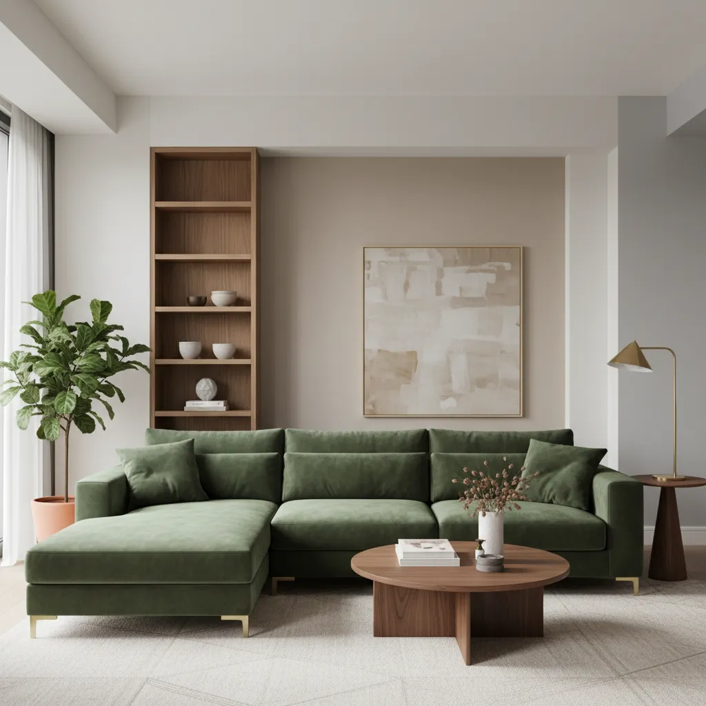 Choose the Right Green Velvet Sofa Shade