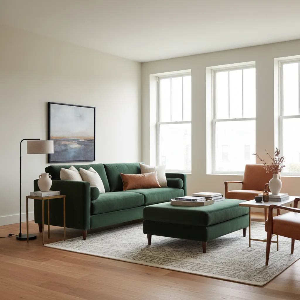 Green Velvet Sofa vs Other Living Room Fabrics