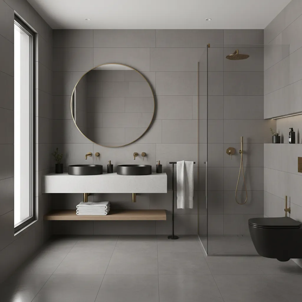 Best Color Accessories for a Grey Bathroom That Actually Work