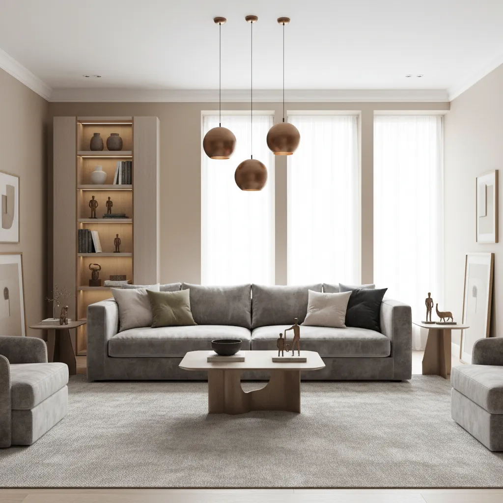 How to Balance Grey and Bronze Colors for a Perfect Living Room