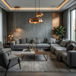 Grey and Bronze Living Room Design Trends Interior Designers Are Using
